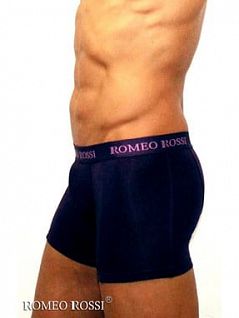 Практичные боксеры на широкой резинке баклажанового цвета Romeo Rossi RTRR7001-05